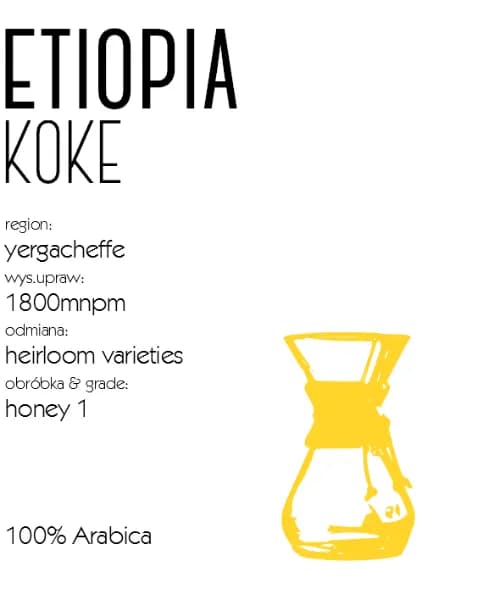 Kawa Etiopia Koke Honey Drip